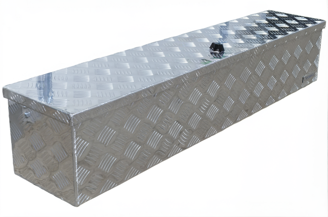 Cantonal Coffre de timon en tôle aluminium à damier 1250x250x250 mm