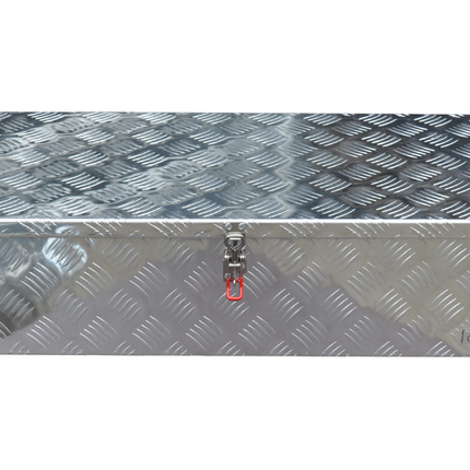 Cantonal Coffre de timon en tôle aluminium à damier 900x380x230 mm