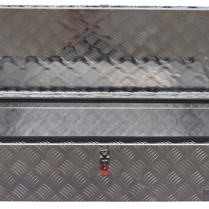 Cantonal Coffre de timon en tôle aluminium à damier 900x380x230 mm