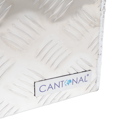 Cantonal Coffre de timon en tôle aluminium larmée - 400×240×300 mm