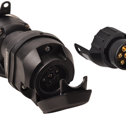 Cantonal Convertisseur de tension de 24V à 12V – Prise N 15 broches vers prise remorque 7/13 broches