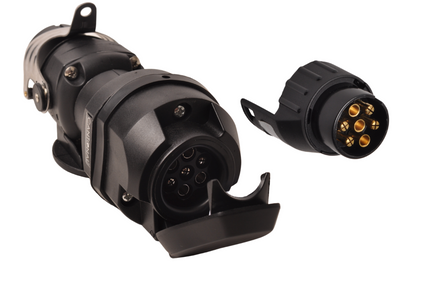 Cantonal Convertisseur de tension de 24V à 12V – Prise N 15 broches vers prise remorque 7/13 broches