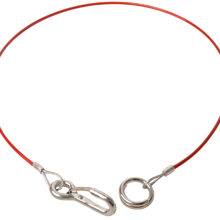 Cantonal Corde de freinage 100 cm crochet de serrage + anneau (Rouge)