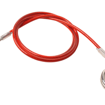Cantonal Corde de freinage 100 cm crochet de serrage + anneau (Rouge)