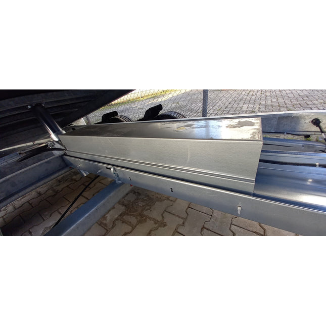 Cantonal Couvercle de compartiment à piles 101x27x14 cm - galvanisé sendzimir