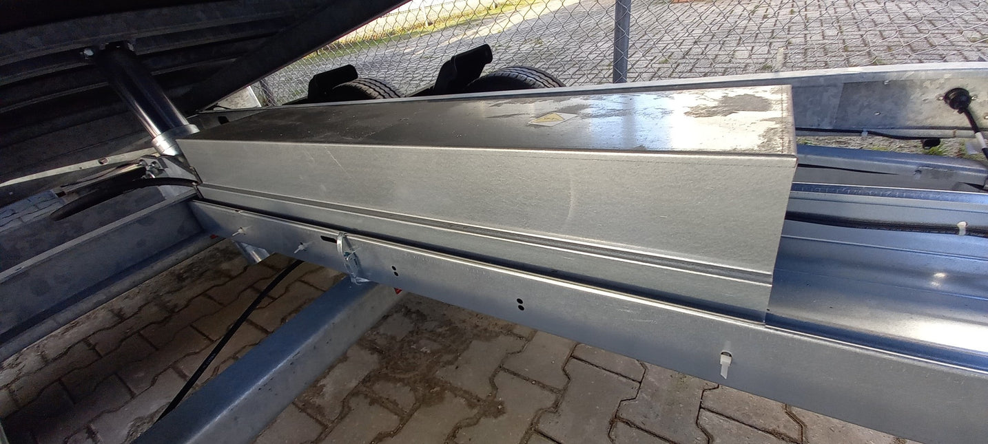 Cantonal Couvercle de compartiment à piles 101x27x14 cm - galvanisé sendzimir