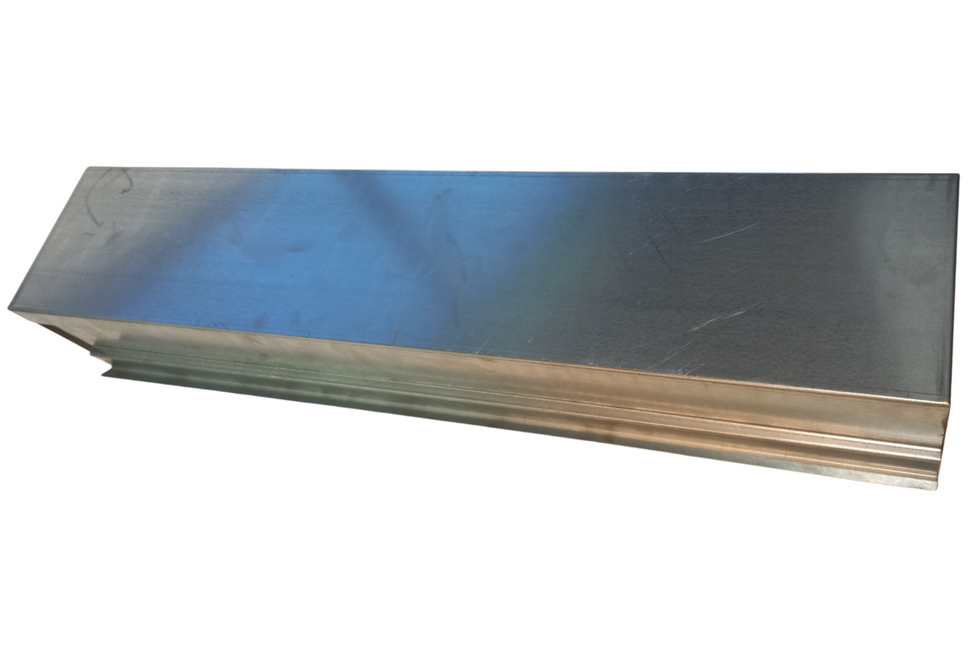 Cantonal Couvercle de compartiment à piles 101x27x14 cm - galvanisé sendzimir