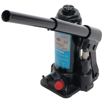 Cantonal Cric à bouteille - charge maximale 2 tonnes (2000 kg) - homologué TüV/GS