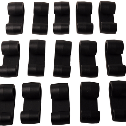 Cantonal Crochet de fixation pour Bâches plates Élastique 18 mm - 15 unités
