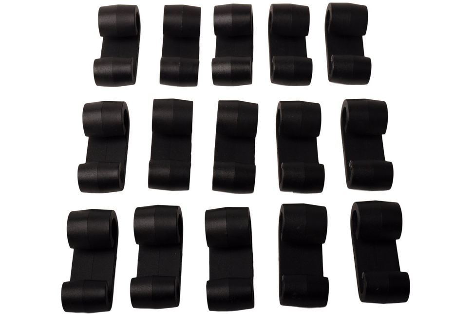 Cantonal Crochet de fixation pour Bâches plates Élastique 18 mm - 15 unités