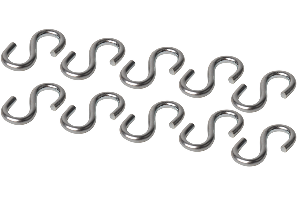 Cantonal Crochet en S 35x4 mm - 10 pièces