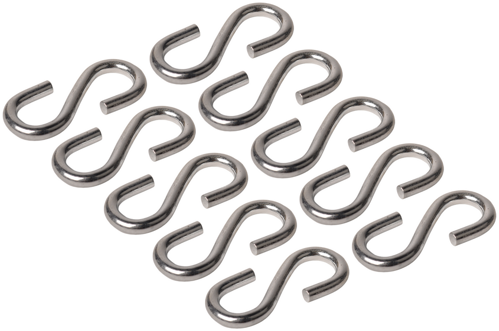 Cantonal Crochet en S 70x7 mm - 10 pièces