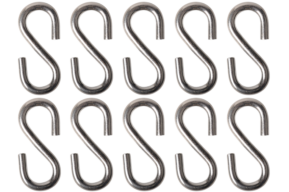 Cantonal Crochet en S 70x7 mm - 10 pièces