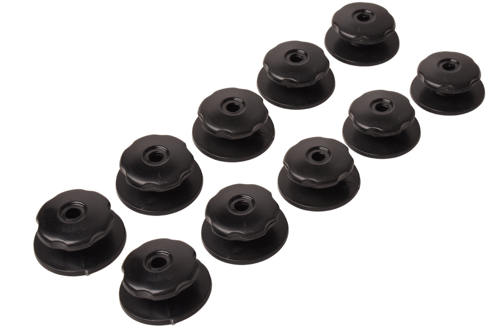 Cantonal Crochets à corde inclus vis - 10 pièces