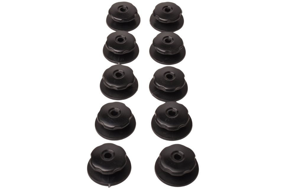 Cantonal Crochets à corde inclus vis - 10 pièces