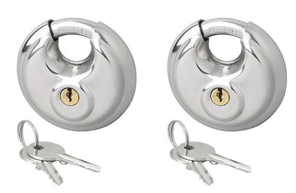 Cantonal Disqueurs à fermeture identique en acier trempé (2 pièces)