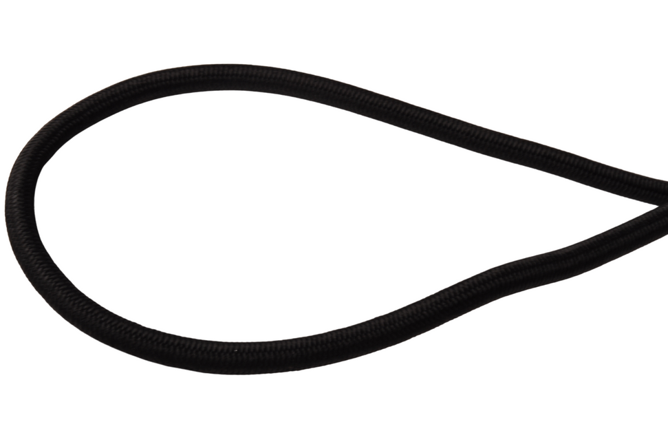 Cantonal Elastique de serrage avec crochet (noir) 155 mm