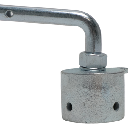 Cantonal Embout barre thoracique vans 53x43 mm - 90 degrés