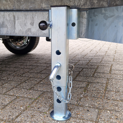 Cantonal Ensemble de 2 pieds de support - réglables et basculantes - adaptés pour remorque Eduard