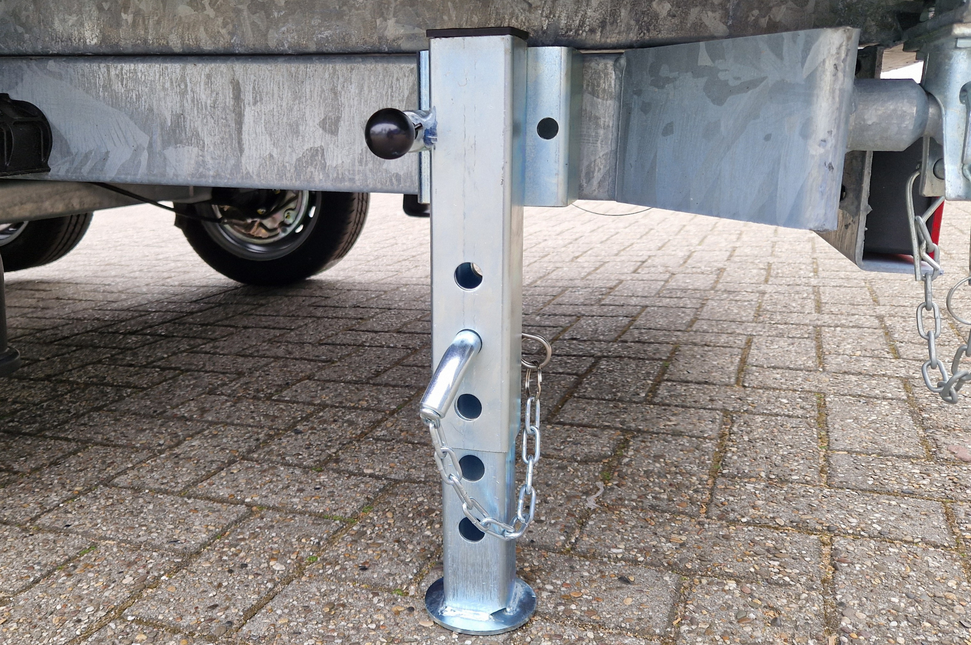 Cantonal Ensemble de 2 pieds de support - réglables et basculantes - adaptés pour remorque Eduard