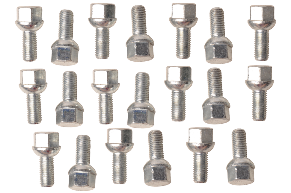 Cantonal Ensemble de 20 pièces - boulons de roue - collerette sphérique - M12x1,5