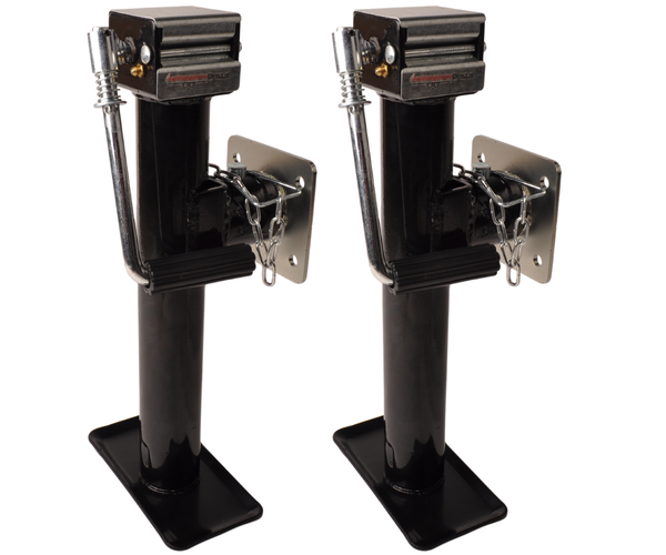 Ensemble de deux pieds de support inclinables et déployables - 43-73 cm - 2000 kg - avec bride