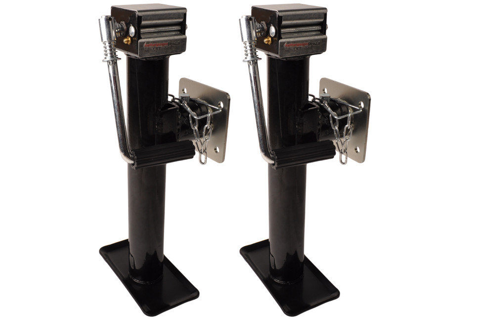 Cantonal Ensemble de deux pieds de support inclinables et déployables - 43-73 cm - 1000 kg - avec bride