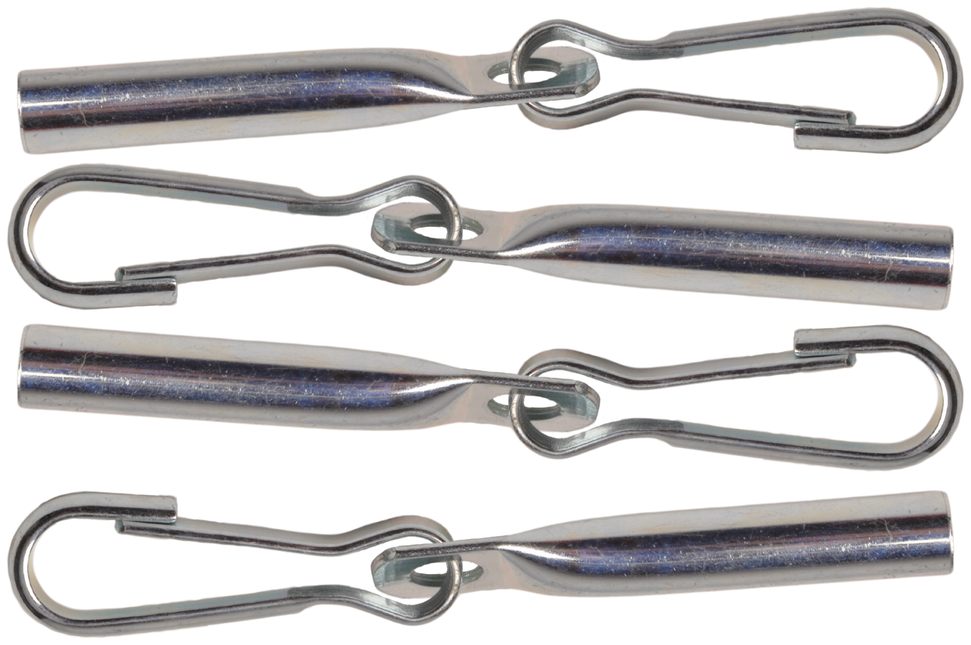 Cantonal Extrémité de corde avec crochet pour corde et cordons (8 mm) 4 pièces