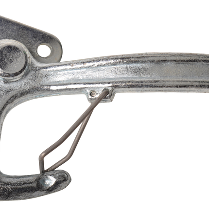 Cantonal Fermeture à levier coudé DROITE petit type 1 avec ressort (petite plaque de montage)