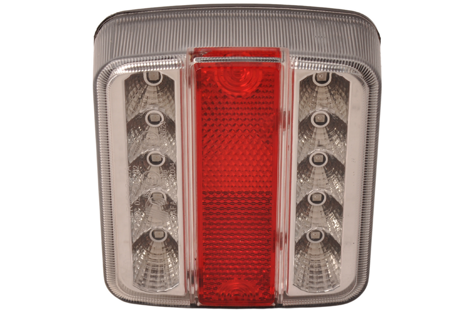 Cantonal Feu arrière 4 fonctions 105x98x35 mm - LED - connexion à fiche