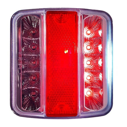 Cantonal Feu arrière 4 fonctions 105x98x35 mm - LED - connexion à fiche
