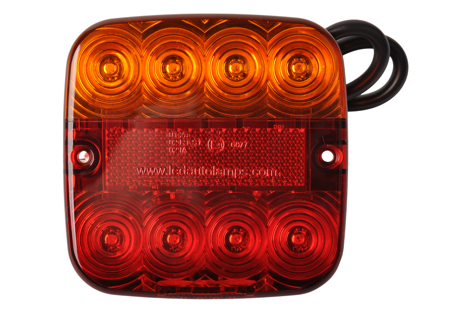 Cantonal Feu arriére 5 fonctions 107x107x23 mm - LED