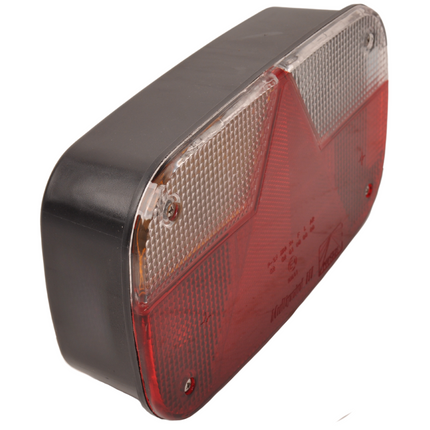 Cantonal Feu arrière de remorque - Aspöck Multipoint 3 - gauche - 244x138x60 mm - connecteur 8 broches baïonnette