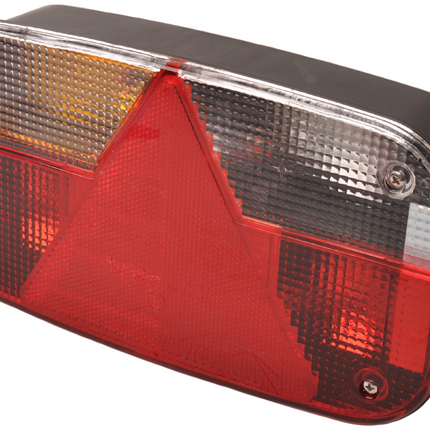 Cantonal Feu arrière de remorque - Aspöck Multipoint 3 - gauche - 244x138x60 mm - connecteur 8 broches baïonnette