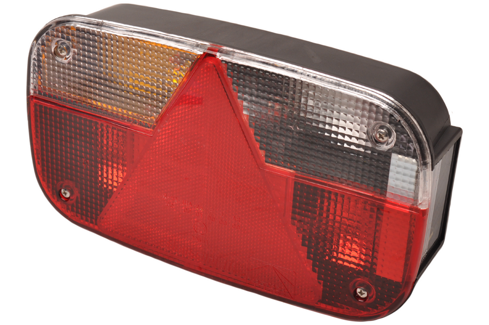 Cantonal Feu arrière de remorque - Aspöck Multipoint 3 - gauche - 244x138x60 mm - connecteur 8 broches baïonnette