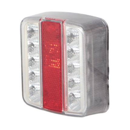 Cantonal Feu arrière de remorque - Cantonal LED - droite - 100x100x35 mm - petit format
