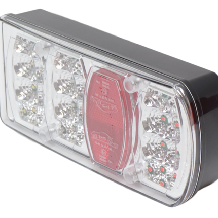 Cantonal Feu arrière de remorque - Cantonal LED - droite - 228x100x53 mm - connecteur 5 broches baïonnette