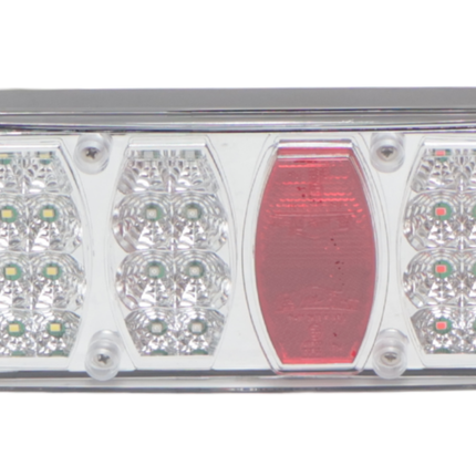Cantonal Feu arrière de remorque - Cantonal LED - droite - 228x100x53 mm - connecteur 5 broches baïonnette