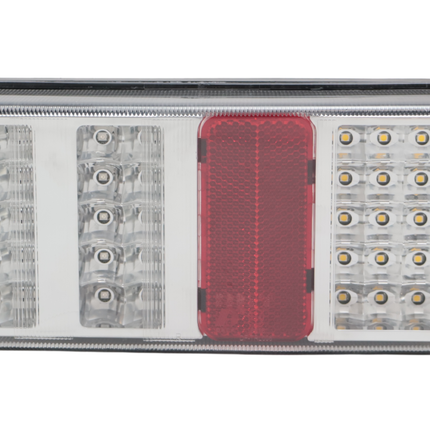 Cantonal Feu arrière de remorque - Cantonal LED - droite - 228x106x55 mm - raccordement par fils libres - toutes fonctions