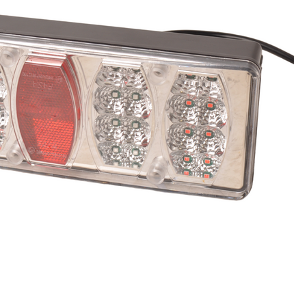 Cantonal Feu arrière de remorque - Cantonal LED - gauche - 228x100x53 mm - connecteur 5 broches baïonnette