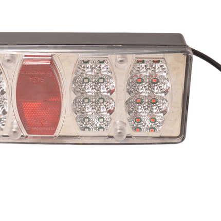 Cantonal Feu arrière de remorque - Cantonal LED - gauche - 228x100x53 mm - connecteur 5 broches baïonnette