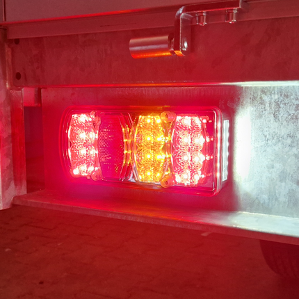 Cantonal Feu arrière de remorque - Cantonal LED - gauche - 228x100x53 mm - connecteur 5 broches baïonnette