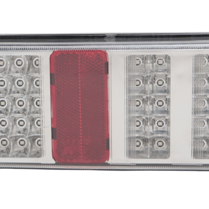 Cantonal Feu arrière de remorque - Cantonal LED - gauche - 228x106x55 mm - raccordement par fils libres - toutes fonctions