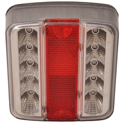 Cantonal Feu arrière de remorque - Cantonal LED - gauche/droite - 4 fonctions - 105x98x35 mm - connecteur 5 broches baïonnette