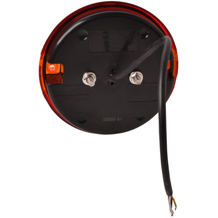 Cantonal Feu arrière de remorque - Cantonal LED - rond plat - 140x35 mm - raccordement par fils libres