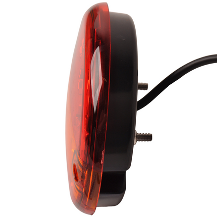 Cantonal Feu arrière de remorque - Cantonal LED - rond plat - 140x35 mm - raccordement par fils libres