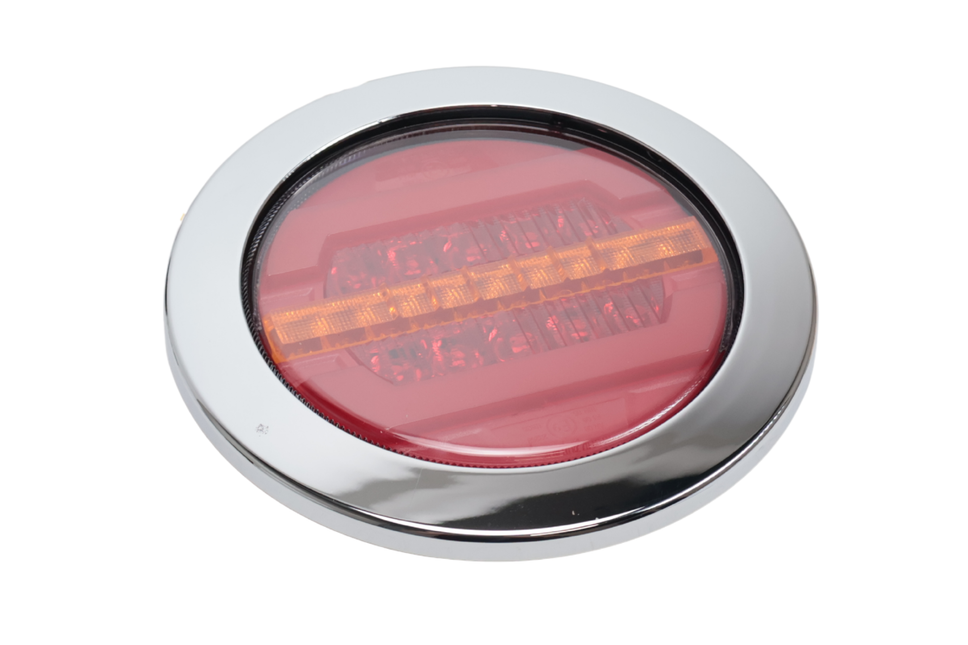 Cantonal Feu arrière encastrés en chrome 155,4x42,7 mm