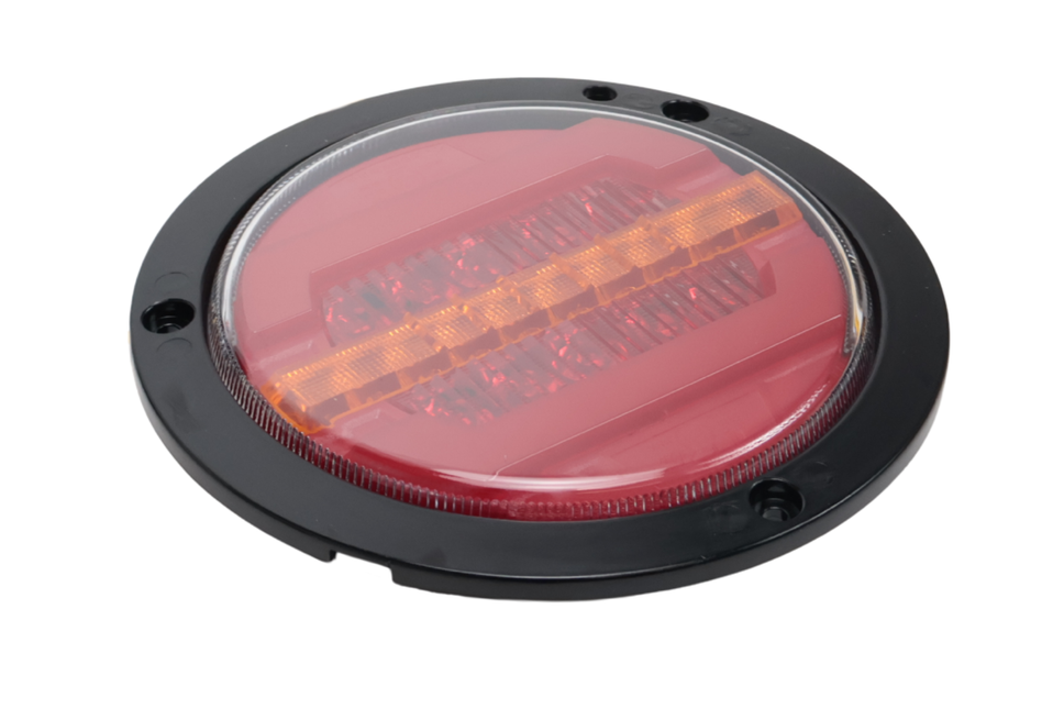 Cantonal Feu arrière encastrés en chrome 155,4x42,7 mm