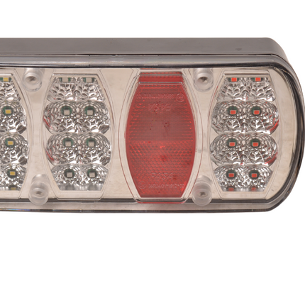 Cantonal Feu arrière fiche aspöck 228x100x53 mm - tout LED et Plug&Play - droit