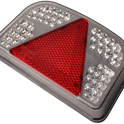 Cantonal Feu arrière LED avec 56 LEDs - droit - 244x149x48 mm